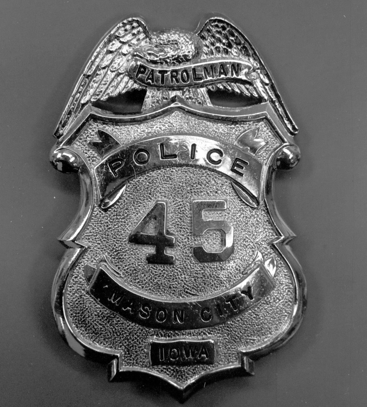 MCPD badge #45 for Carey